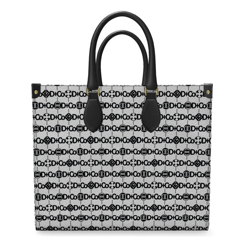 Tosser Tote - DCo Blk Design on White