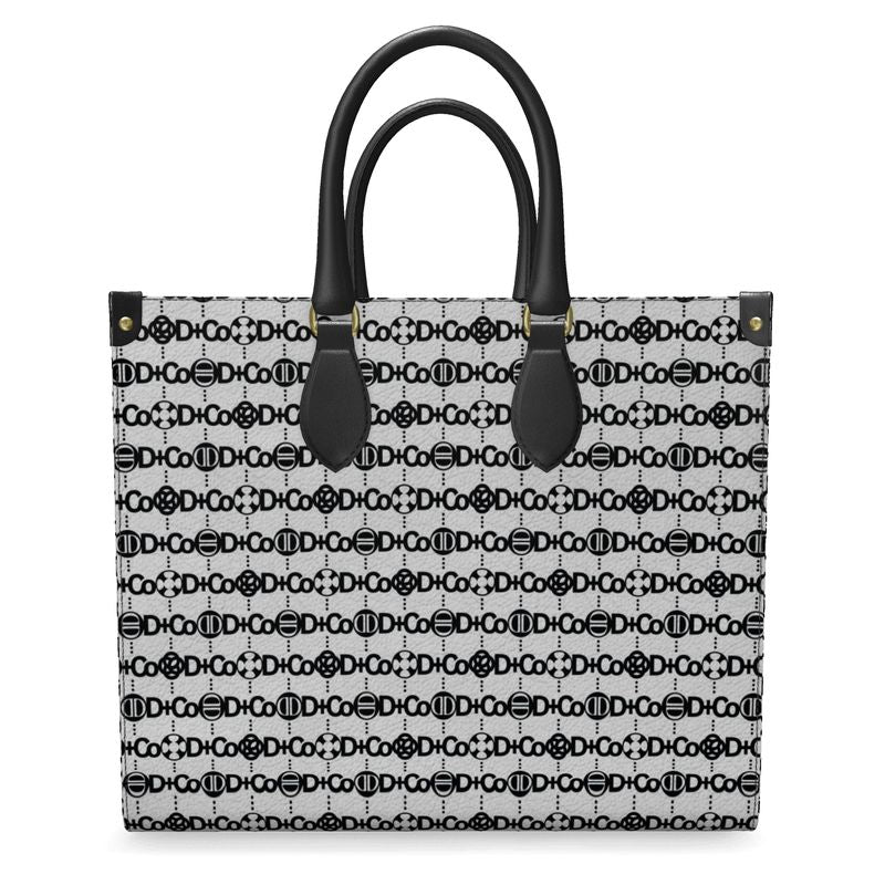 Tosser Tote - DCo Blk Design on White