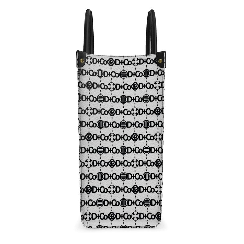 Tosser Tote - DCo Blk Design on White