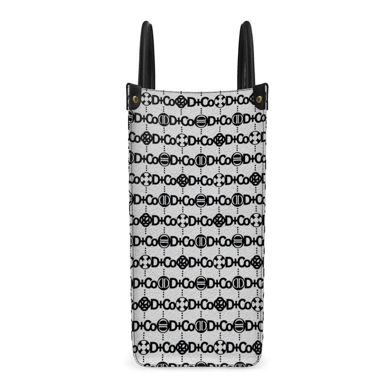 Tosser Tote - DCo Blk Design on White