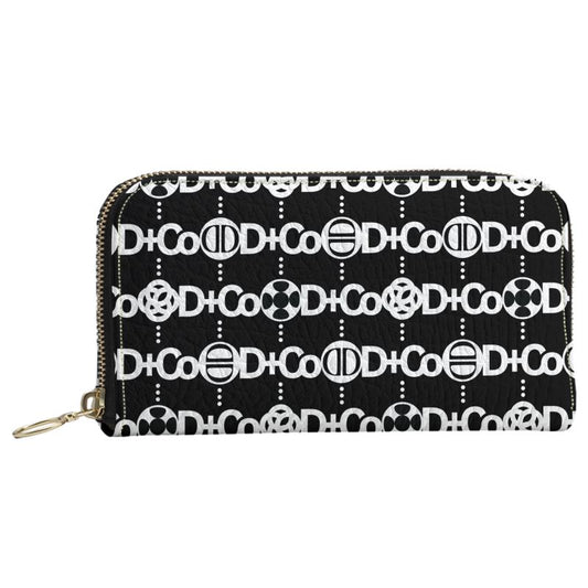 Zip Her Wallet - DCo Wht Design on Black