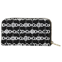 Zip Her Wallet - DCo Wht Design on Black